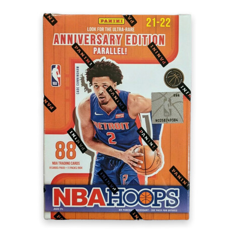 2021-22 Panini NBA Hoops Blaster Box // Chasing Rookies (Mobley, Cunningham, Barnes Etc.) // Sealed Box Of Cards