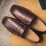 The Navigator Leather Penny Loafer // Bourbon (US Men's Size 8)