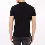 Richard Slim Fit Short Sleeve Polo Shirt // Black (S)