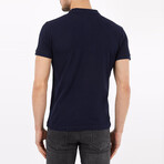 Jason Slim Fit Short Sleeve Polo Shirt // Navy (M)