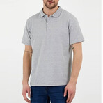 Kevin Slim Fit Short Sleeve Polo Shirt // Gray (S)