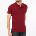 Eric Slim Fit Short Sleeve Polo Shirt // Burgundy (S)