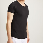 Luke Slim Fit Short Sleeve T-Shirt // Black (S)