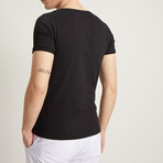 Luke Slim Fit Short Sleeve T-Shirt // Black (S)