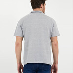 Kevin Slim Fit Short Sleeve Polo Shirt // Gray (S)