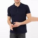 Jason Slim Fit Short Sleeve Polo Shirt // Navy (M)