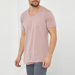 Andy Slim Fit Scoop Neck Short Sleeve T-Shirt // Powder (S)