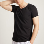 Luke Slim Fit Short Sleeve T-Shirt // Black (S)