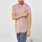 Andy Slim Fit Scoop Neck Short Sleeve T-Shirt // Powder (S)