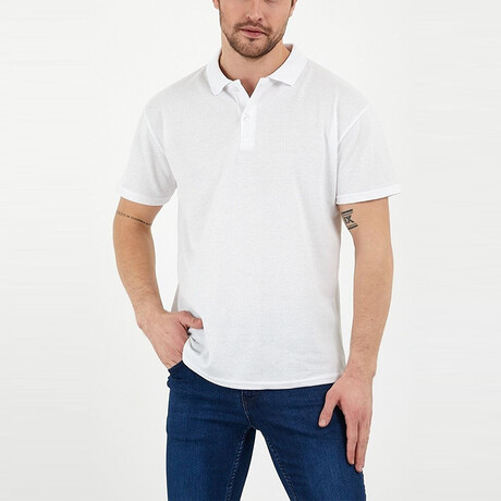 Dale Slim Fit Short Sleeve Polo Shirt // White (S)