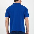 Blake Slim Fit Short Sleeve Polo Shirt // Sax Blue (M)