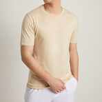 Wyatt Slim Fit Short Sleeve T-Shirt // Beige (S)