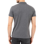 Brice Slim Fit Short Sleeve Polo Shirt // Smoked (S)