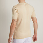 Wyatt Slim Fit Short Sleeve T-Shirt // Beige (S)