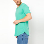 Scott Slim Fit Scoop Neck Short Sleeve T-Shirt // Green (M)