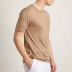 Carter Slim Fit Short Sleeve T-Shirt // Mink (S)