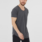 Noah Slim Fit Scoop Neck Short Sleeve T-Shirt // Smoked (S)
