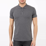 Brice Slim Fit Short Sleeve Polo Shirt // Smoked (S)