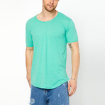 Scott Slim Fit Scoop Neck Short Sleeve T-Shirt // Green (M)
