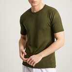 Joseph Slim Fit Short Sleeve T-Shirt // Olive (S)