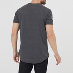 Noah Slim Fit Scoop Neck Short Sleeve T-Shirt // Smoked (S)
