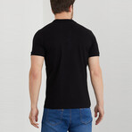 Daniel Slim Fit Short Sleeve Polo Shirt // Black (S)