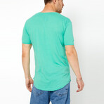 Scott Slim Fit Scoop Neck Short Sleeve T-Shirt // Green (M)