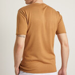Gabriel Slim Fit Short Sleeve T-Shirt // Taba (M)