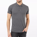 Brice Slim Fit Short Sleeve Polo Shirt // Smoked (S)