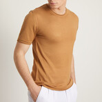 Gabriel Slim Fit Short Sleeve T-Shirt // Taba (M)