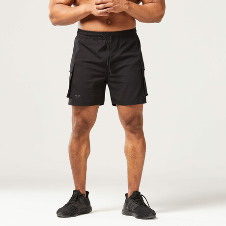 Code 2-in-1 Cargo Shorts // Black (Small)