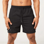 Code 2-in-1 Cargo Shorts // Black (Small)