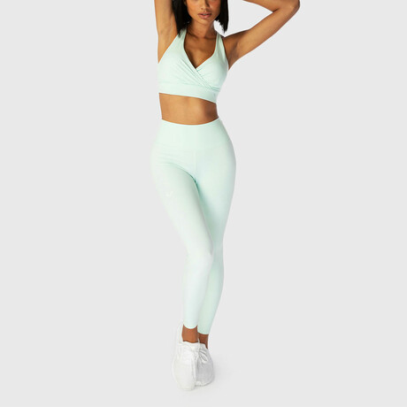 Women's Infinity Cropped 7/8 leggings // Blue Glass (Small)