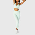 Women's Infinity Cropped 7/8 leggings // Blue Glass (Small)