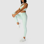 Women's Infinity Cropped 7/8 leggings // Blue Glass (Small)