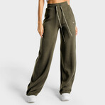 Women's Luxe Wide Leg Pants // Olive (X-Small)