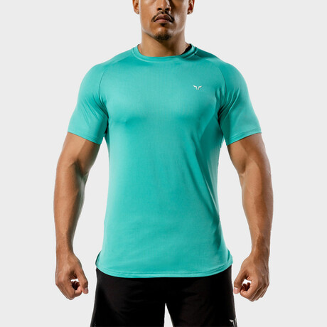 Core Mesh Tee // Aqua (Small)