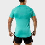 Core Mesh Tee // Aqua (Small)