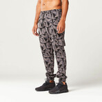 Code Camo Cargo Pants // Black Print (Large)