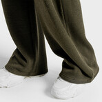 Women's Luxe Wide Leg Pants // Olive (X-Small)