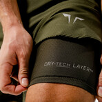 Dry Tech 2.0 Shorts // Khaki (Small)
