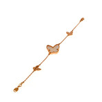 Segni 18K Rose Gold Diamond + Mother Of Pearl Bracelet // 7" // Store Display