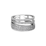 Euforia S 18k White Gold Diamond Ring // Ring Size: 7.75 // Store Display