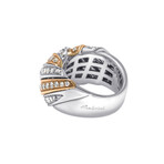 Salvini // 18K White Gold + 18K Rose Gold Diamond Ring // Ring Size: 7.75 // Store Display
