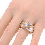 Salvini // 18K White Gold + 18K Rose Gold Diamond Ring // Ring Size: 7.75 // Store Display