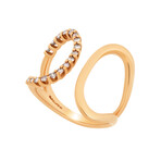 18K Rose Gold Diamond Ring // Ring Size: 6.75 // Store Display