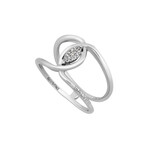 Incontri 18K White Gold Diamond Ring // Ring Size: 6.5 // Store Display