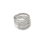 Euforia S 18k White Gold Diamond Ring // Ring Size: 6.75 // New