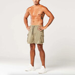 Code 2-in-1 Cargo Shorts // Cobblestone (Small)