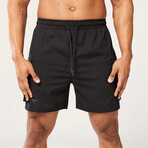 Code 2-in-1 Knee-length Cargo Shorts // Black (Small)